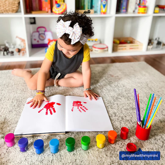 Lil Paint Washable Watercolors 12 Colors Brush Included