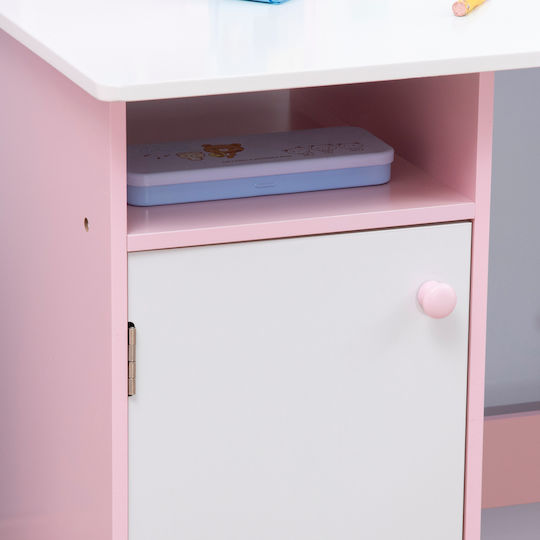 Kids Desk made of Melamine Pink 90x45x85cm