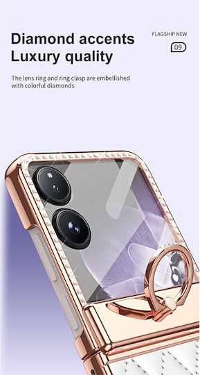 Rhombus Strass Book Πλαστικό Κόκκινο (Xiaomi Mix Flip)