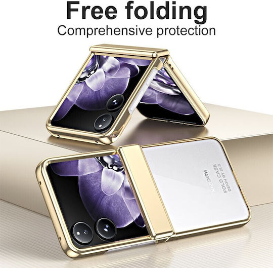 Electroplating Mirror Book Πλαστικό Μωβ (Xiaomi Mix Flip)