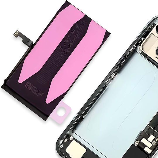 Clappio Adhesive Battery For iPhone 15 Solid Transparent Fixation