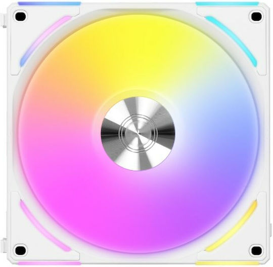 Lian Li UNI Fan AL v2 Ventilator Pentru Carcasă 120mm (2000rpm / 77.3cfm) cu Iluminare RGB și Conexiune 3-Pin / 4-Pin PWM Alb
