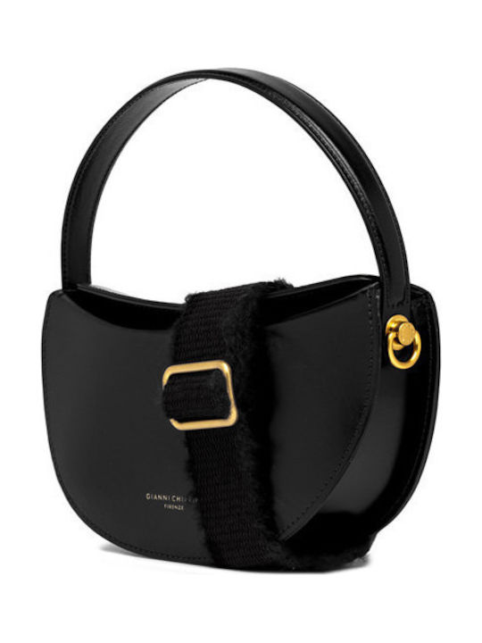 Leather Women's Handbag Shoulder Crossbody Black BS11200 NERO