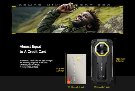 Ulefone Armor Mini 20T Pro 5G Dual SIM (8/256GB) Ανθεκτικό Smartphone Frost Black