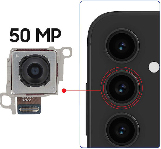 Clappio Main Rear Camera Samsung Galaxy S23 FE 50MP Black