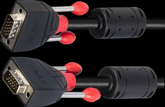 Lindy Cable VGA male - VGA male Μαύρο 1m (36372)
