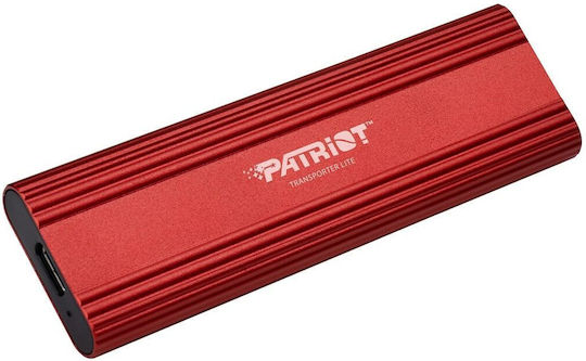 Patriot Transporter Lite USB-C / USB 3.2 / USB 2.0 Εξωτερικός SSD 2.0TB 2.5" Κόκκινο