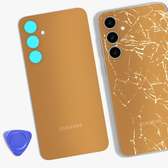 Samsung Back Cover Samsung Galaxy S23 Fe Original Service Pack Orange