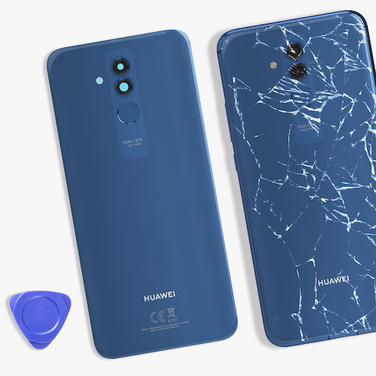 Clappio Ersatz-Rückfenster Huawei Mate 20 Lite Blau