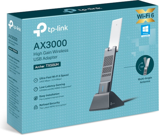 TP-LINK TX50UH USB Network Adapter with Wireless Wi-Fi Connection (Standard v1)