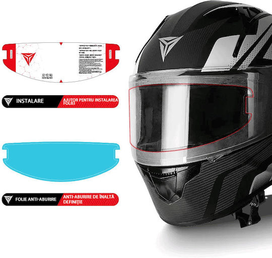 Universal Anti-fog Lens Motorcycle Helmet Visor Pinless Installation Compatible Any Motorcycle Helmet Motowolf