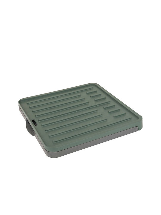 5Five Dish Drainer Foldable Metallic in Green Color 58.2x36.2x10.3cm