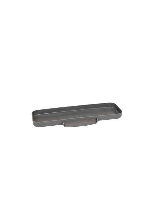 5Five 5Five Kunststoff-Graue Organizer für die Küchenspüle 23x8.7x15.6cm