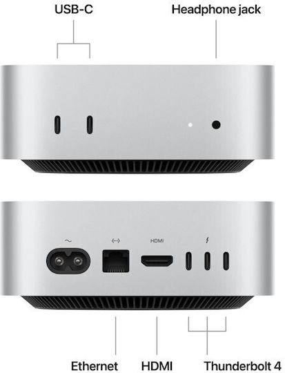 Apple Mac Mini (2024) (M4 10-Kern/24GB/512GB SSD/MacOS) 10-Kern-GPU