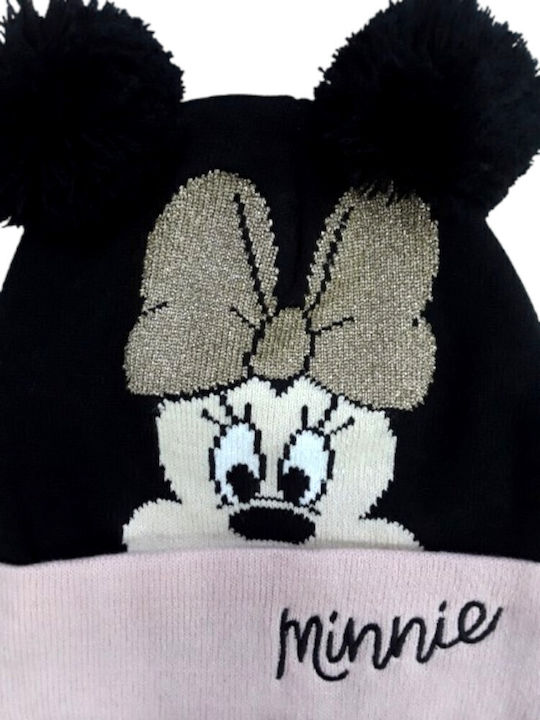 Minnie Παιδικό Σκουφάκι Πλεκτό Μαύρο