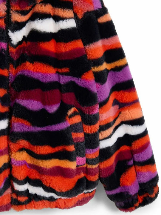 Kids' Coat with Hood Fuxia Magico Aida