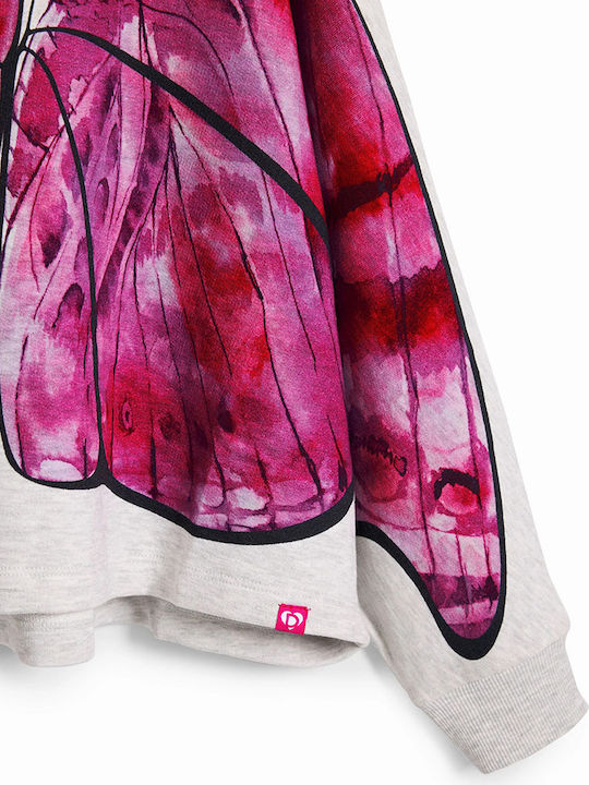 Kinder-Sweatshirt mit Kapuze und Taschen Gray