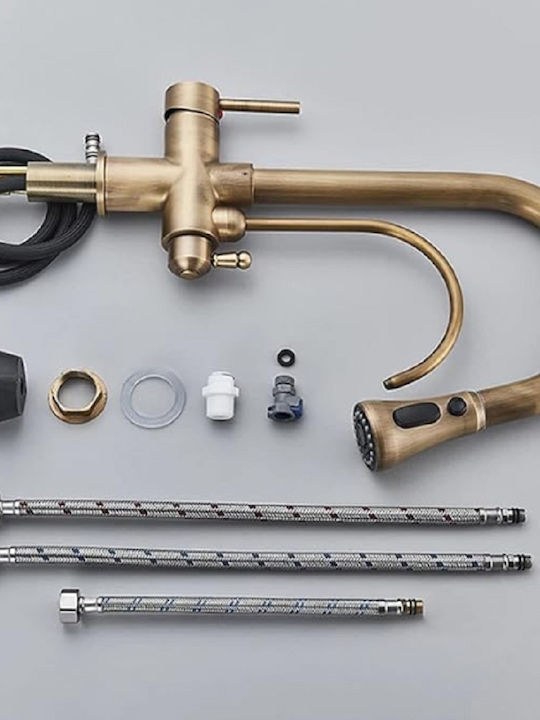 5 X2z Küchenarmaturen Zähler Bronze
