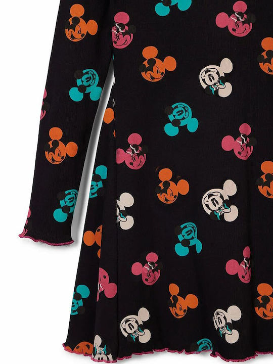 Aroa Mickey Παιδικό Φόρεμα Μαύρο