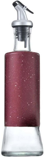 Pufo Glass Oil Vinegar Dispenser 300 Ml Cherry Red