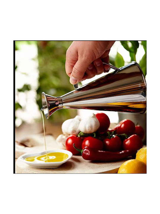 Elegant Stainless Steel Oil & Vinegar Dispenser with Handle 500 Ml