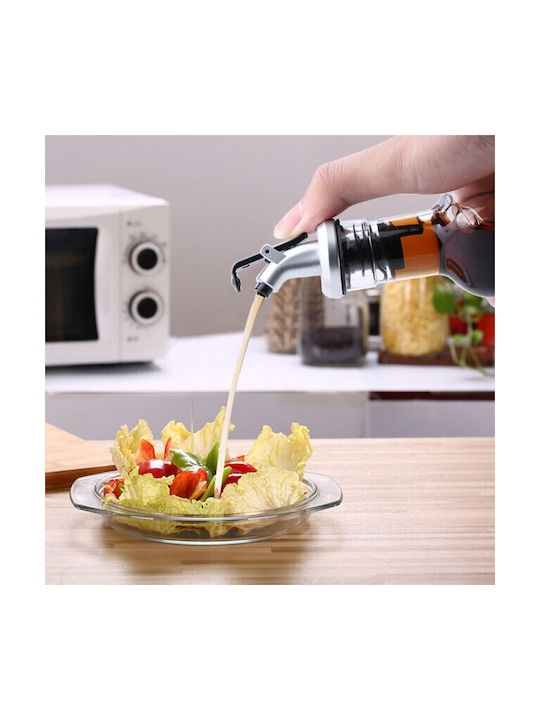 Pufo Taste Glasspender-Set Öl Essig 300 ml Silber