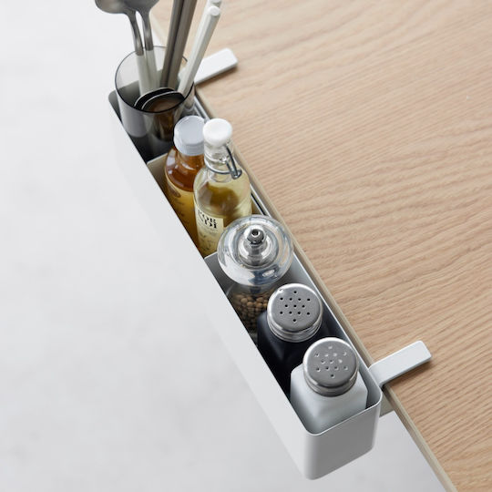 Tower Slim Abnehmbarer Tischkorb Weiß Yamazaki