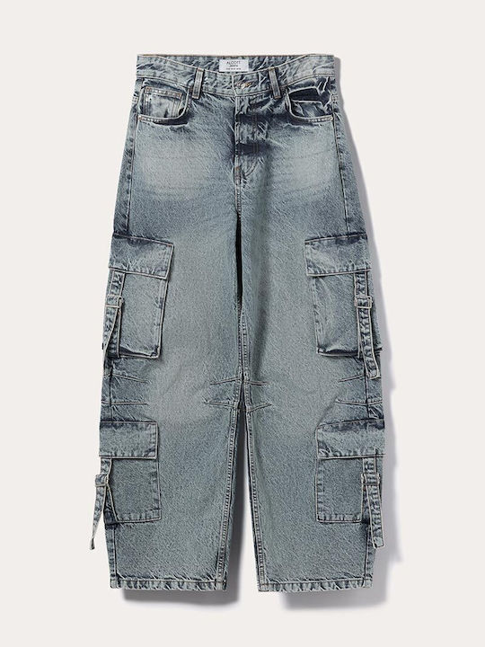 Γυναικείο Jean Παντελόνι σε Baggy Γραμμή Light Blue