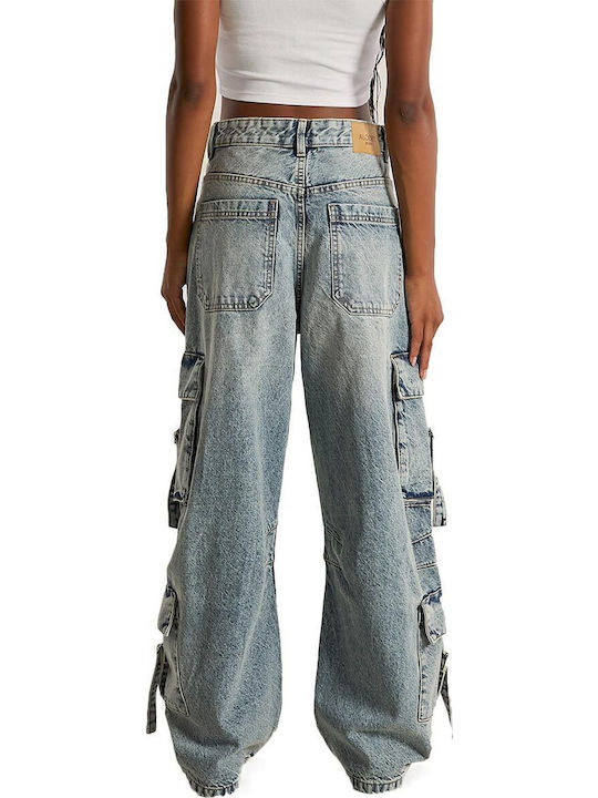 Γυναικείο Jean Παντελόνι σε Baggy Γραμμή Light Blue