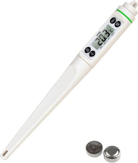 Digital Thermometer Probe Kitchen Liquids Food Meat Dairy Pastries Wax Etc -50°c To +350°c Premium Model White