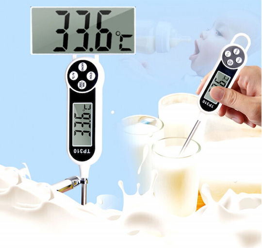 Digital Food Thermometer Probe Lcd Display 4 Buttons Automatic Shut-off Measurement Range 50° C To +300° C