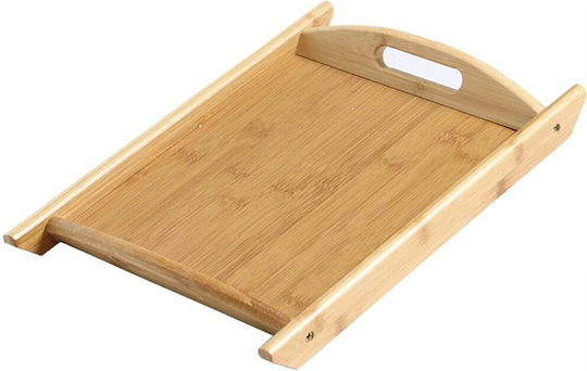 Bambus Holz Serviertablett Mit Griffen 44 cm Braune