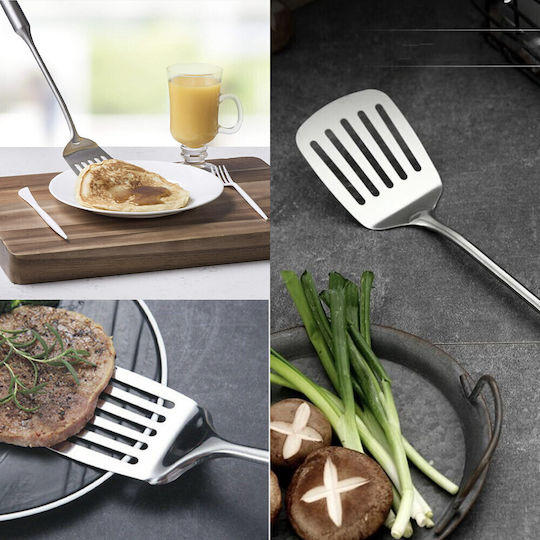 Premium Stainless Steel Spatula Cooking Serving Durable 38 Cm