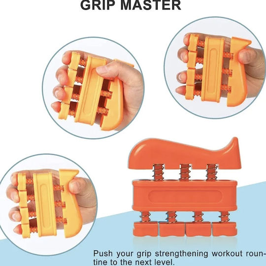 Flexor Set 4 Accessories Forearm Stress Relief Orange
