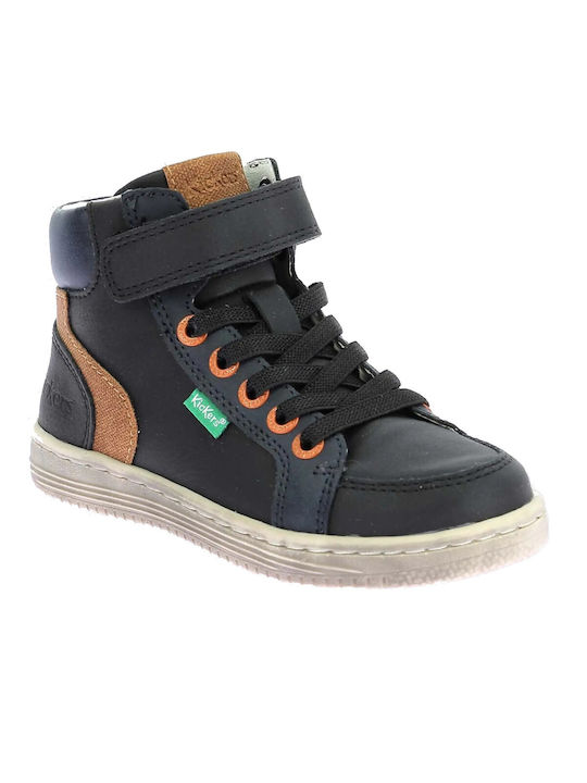 Kickers Kids Sneakers High with Scratch Black