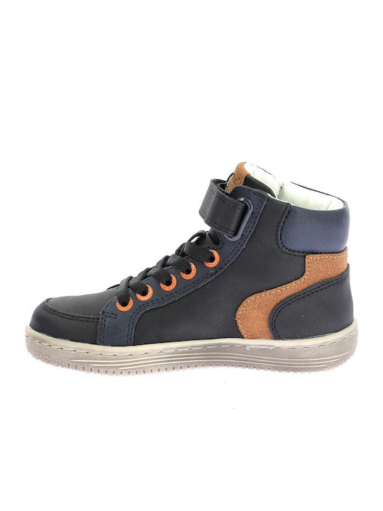 Παιδικά Sneakers High με Σκρατς Μαύρα