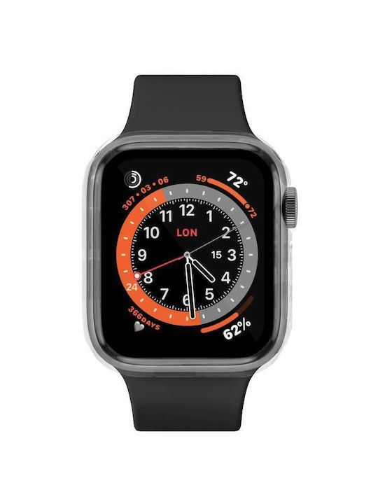 Plastikhülle mit Glas in Transparent Farbe für Apple Watch 45 mm, Serie 8 45 mm
