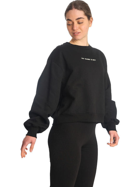 Lang Damen Sweatshirt Black