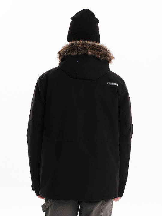 Winter Jacket Waterproof and Windproof Black