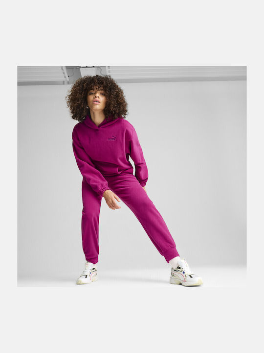 Elevated Winterized Дамски Суитшърт Худи Fuchsia