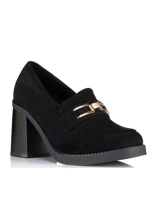 Suede Γόβες Μαύρες