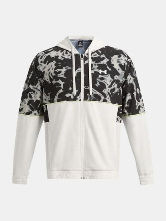 Under Armour Men's Hooded Cardigan with Zipper White