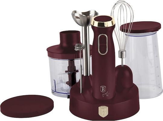 Berlinger Haus Blender De Mână Cu Tijă Din Inox 800W Roșu