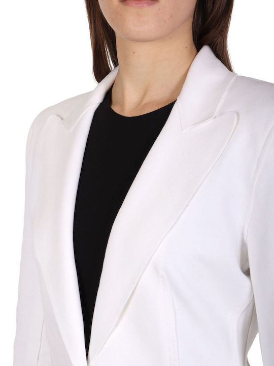 Norma Kamali Blazer pentru femei Încrucișat Sacou White