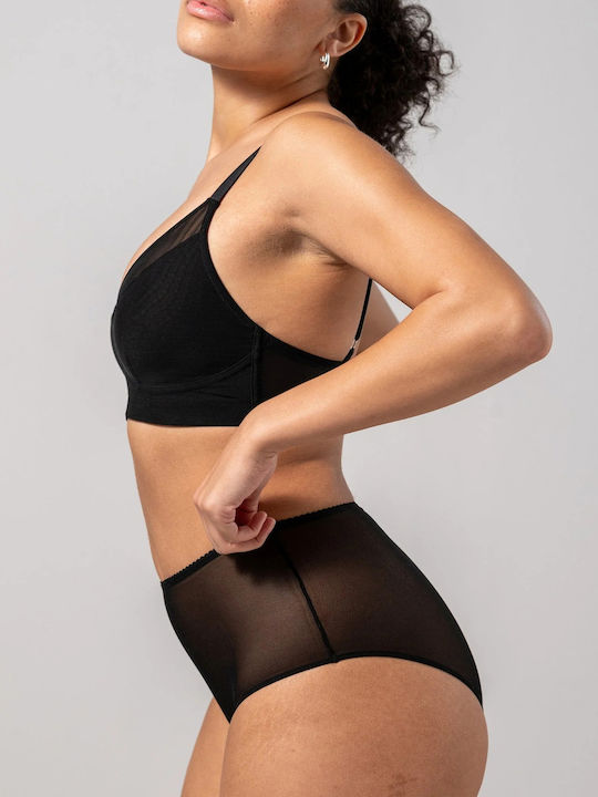 Talie înaltă Femeie Slip Black