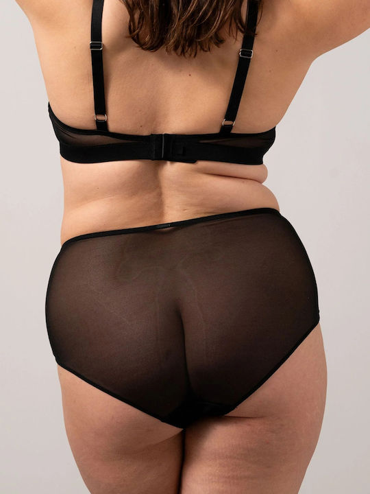 Talie înaltă Femeie Slip Black
