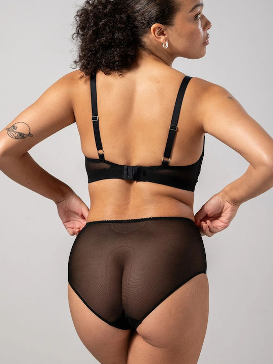 Talie înaltă Femeie Slip Black