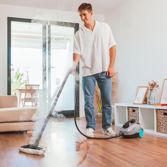 Cecotec HydroSteam EasyHome Max Dampfreiniger Druck 5bar mit Rädern