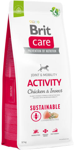 Brit Care Activity 12kg Dry Food Gluten-Free for Adult Dogs with Chicken