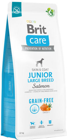 Brit Care Grain Free Junior Large Breed 3kg Ξηρά Τροφή χωρίς Σιτηρά για Κουτάβια Μεγαλόσωμων Φυλών με Πατάτες και Σολομό